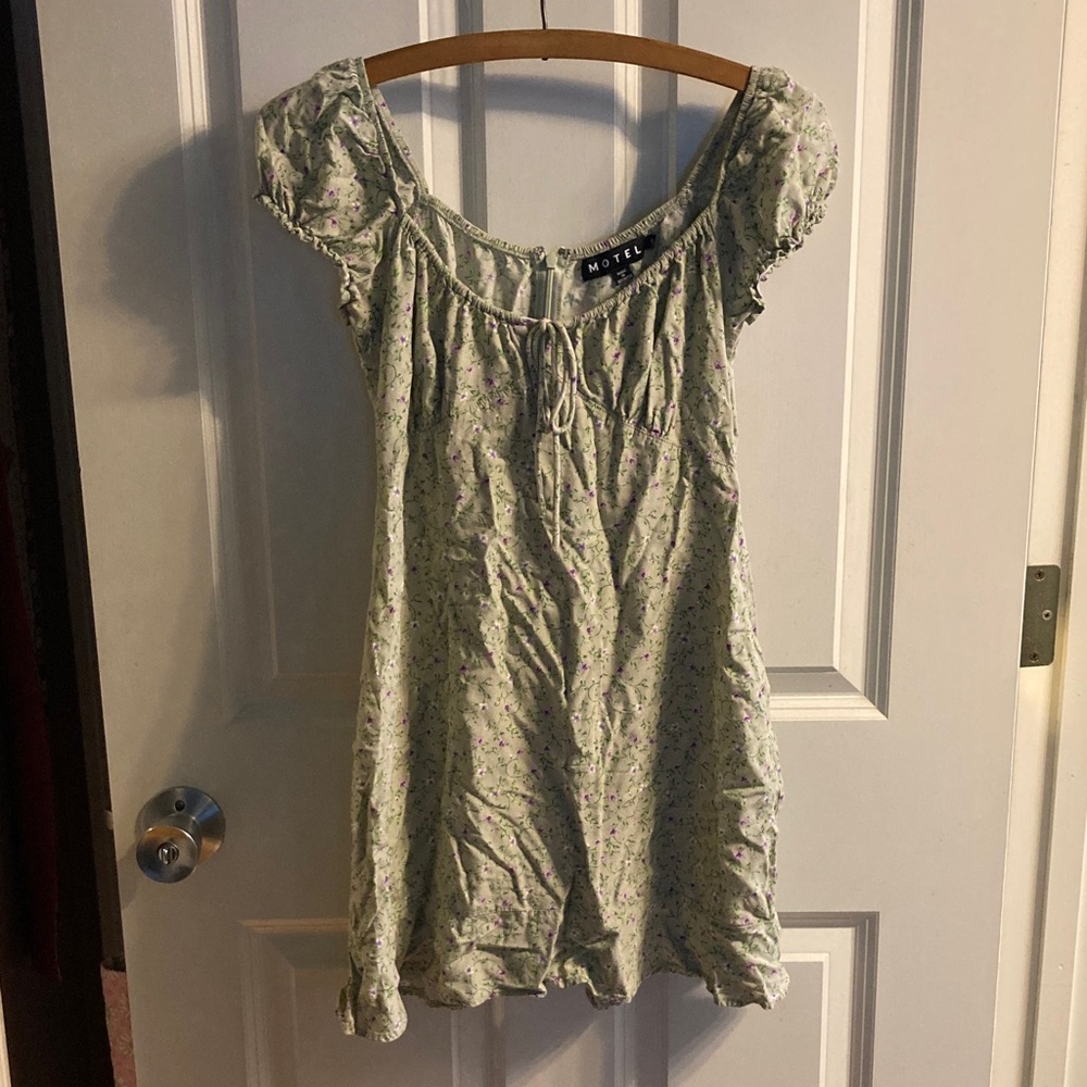 Size Small Green Floral Motel Rocks Dress